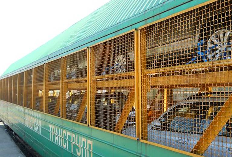 Отправка железнодорожным транспортом автомобиля цена из Хабаровска в Уфу